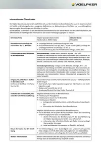 Information der Öffentlichkeit